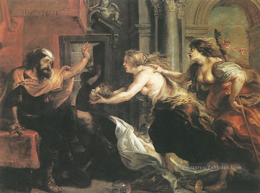 Tereus Confronté à la tête de son fils Ityle Baroque Peter Paul Rubens Peintures à l'huile